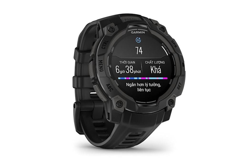 Garmin Instinct 3 45mm dây silicone Màu Đen