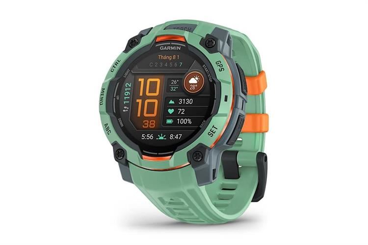 Garmin Instinct 3 45mm dây silicone Màu Xanh ngọc