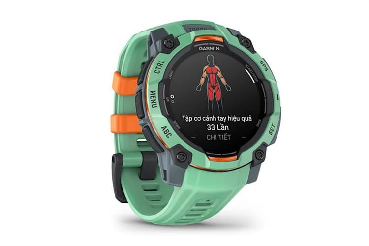 Garmin Instinct 3 45mm dây silicone Màu Xanh ngọc