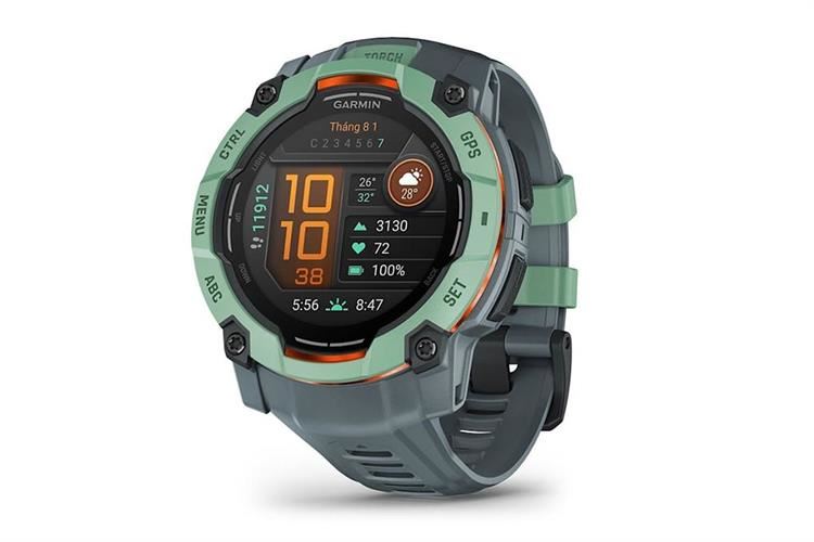 Garmin Instinct 3 50mm dây silicone Màu Xám