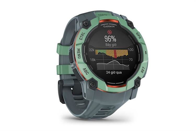 Garmin Instinct 3 50mm dây silicone Màu Xám
