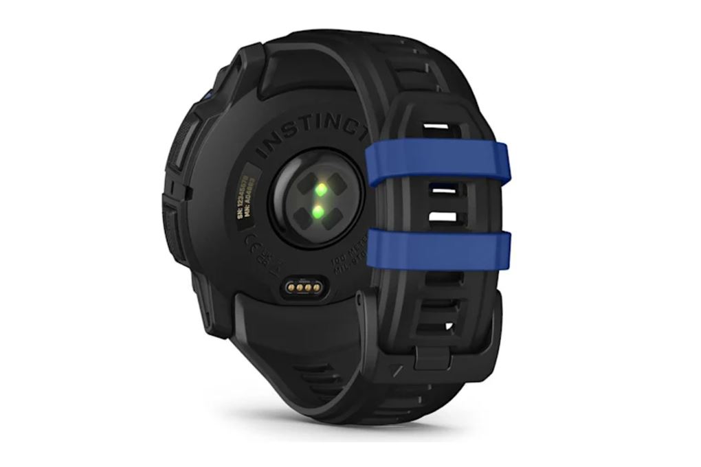 Garmin Instinct 3 50mm dây silicone Màu Đen - xanh dương