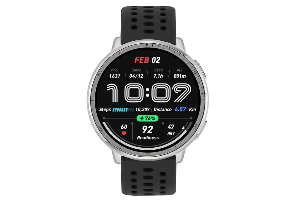 Amazfit Active 2 43.9mm dây silicone Màu Đen
