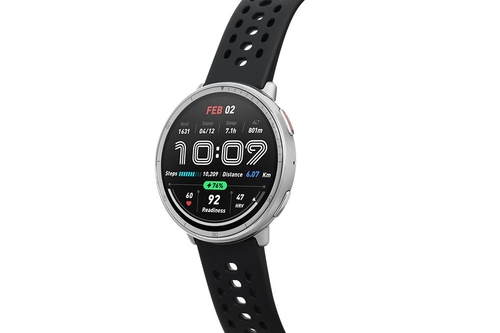 Amazfit Active 2 43.9mm dây silicone Màu Đen