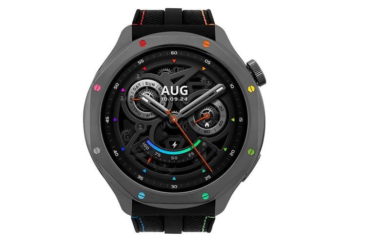 Xiaomi Watch S4 47mm dây silicone Đen Cầu Vồng Màu Đen
