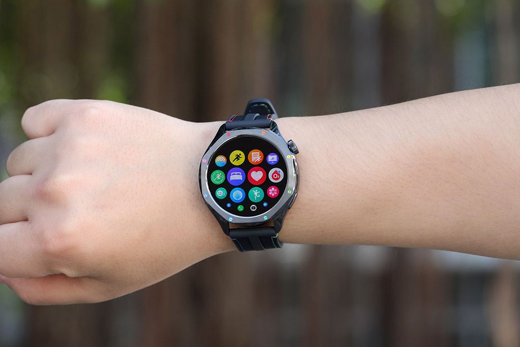 Xiaomi Watch S4 47mm dây silicone Đen Cầu Vồng Màu Đen