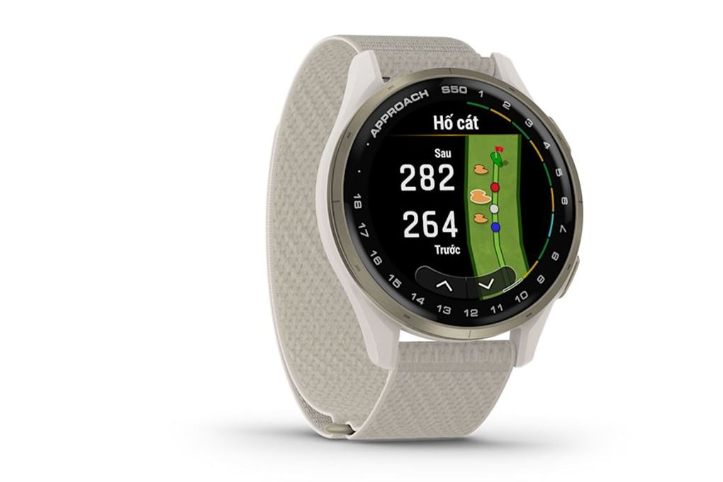 Garmin Approach S50 43mm dây nylon Màu Trắng