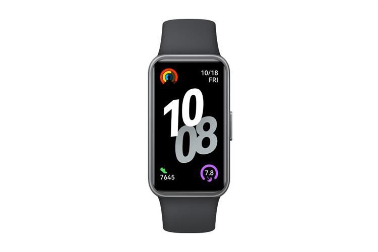 Vòng đeo tay thông minh Huawei Band 10 viền nhựa Màu Đen