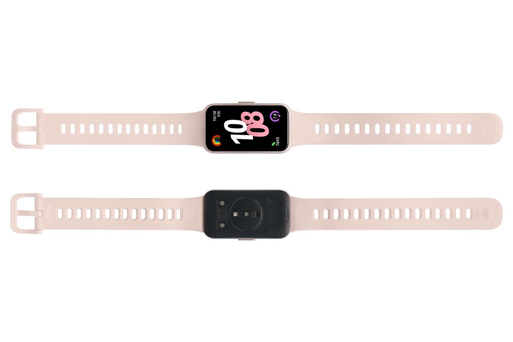 Vòng đeo tay thông minh Huawei Band 10 viền nhựa Hồng - 3