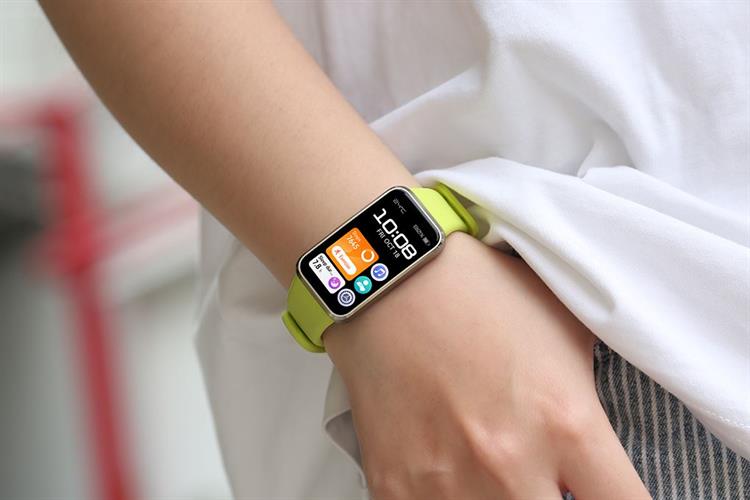 Vòng đeo tay thông minh Huawei Band 10 viền nhôm Màu Xanh lá