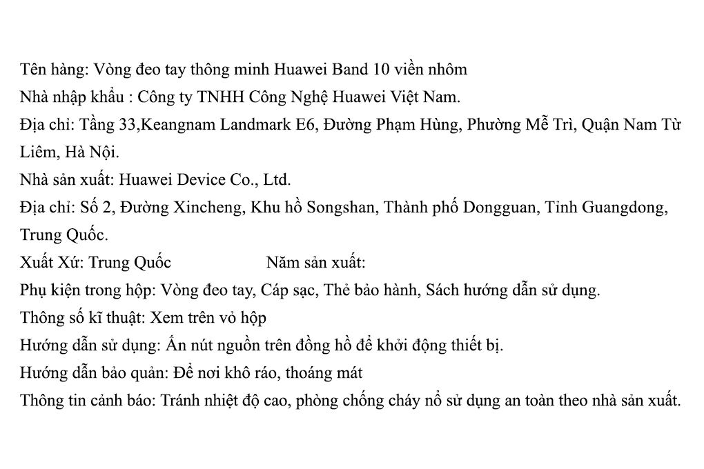 Vòng đeo tay thông minh Huawei Band 10 viền nhôm Màu Xanh lá