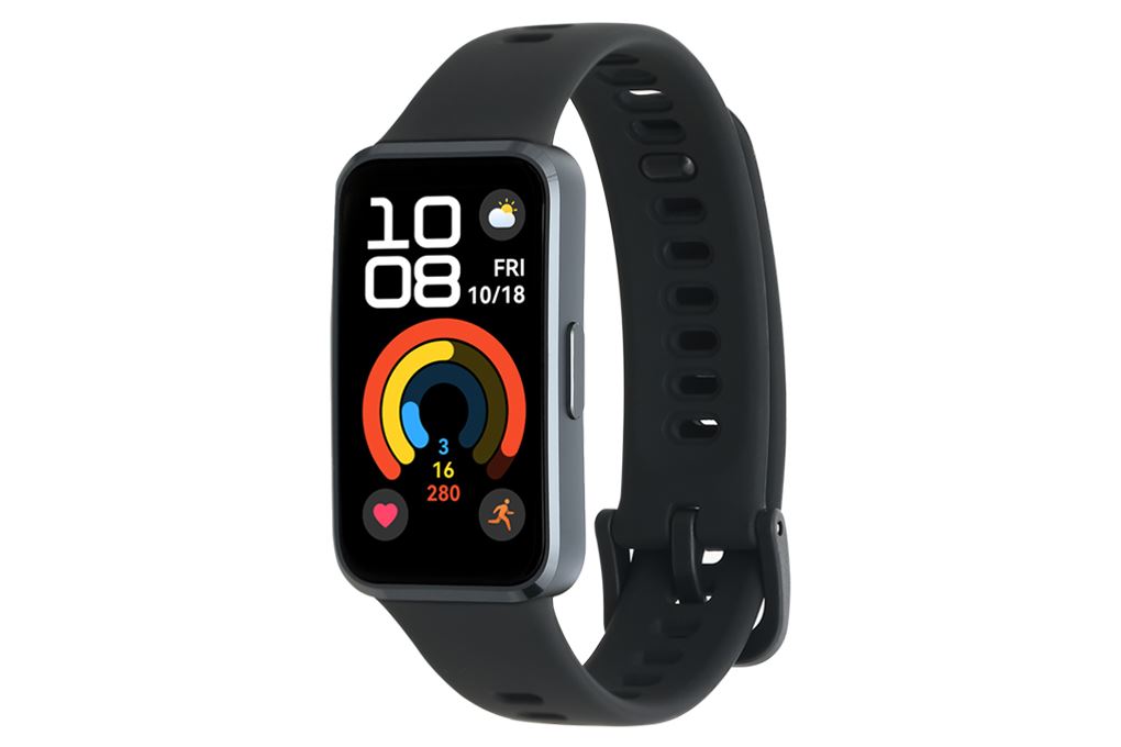 Vòng đeo tay thông minh Huawei Band 10 viền nhôm Màu Đen