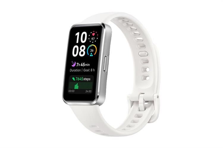 Vòng đeo tay thông minh Huawei Band 10 viền nhôm Màu Trắng