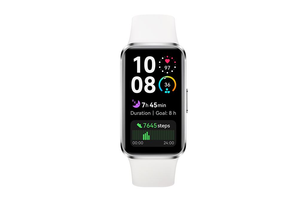 Vòng đeo tay thông minh Huawei Band 10 viền nhôm Trắng - 2