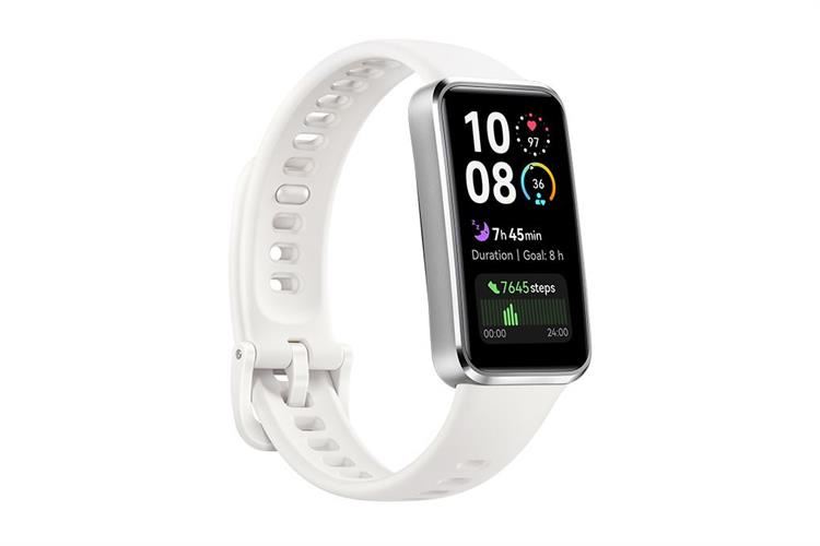 Vòng đeo tay thông minh Huawei Band 10 viền nhôm Màu Trắng