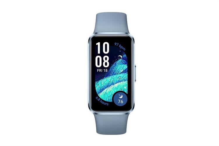 Vòng đeo tay thông minh Huawei Band 10 viền nhôm Màu Xanh lam