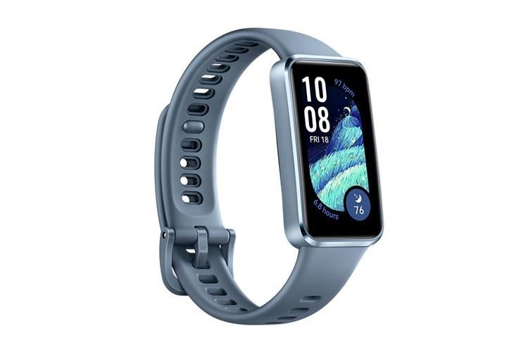 Vòng đeo tay thông minh Huawei Band 10 viền nhôm Màu Xanh lam