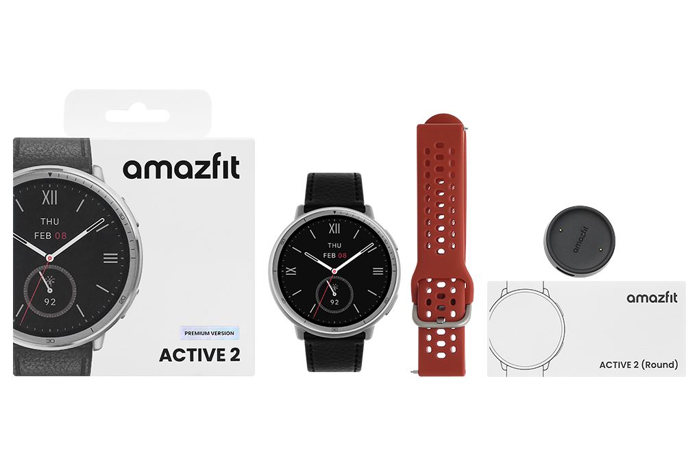 Amazfit Active 2 Sapphire 43.9mm dây da - 11