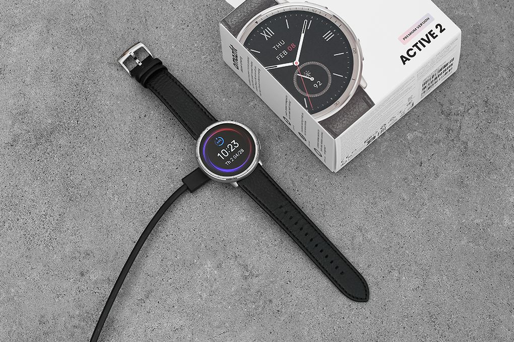 Amazfit Active 2 Sapphire 43.9mm dây da - 6