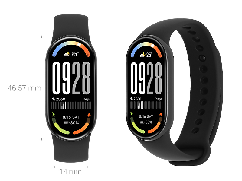 Vòng đeo tay thông minh Mi Band 10 viền nhôm