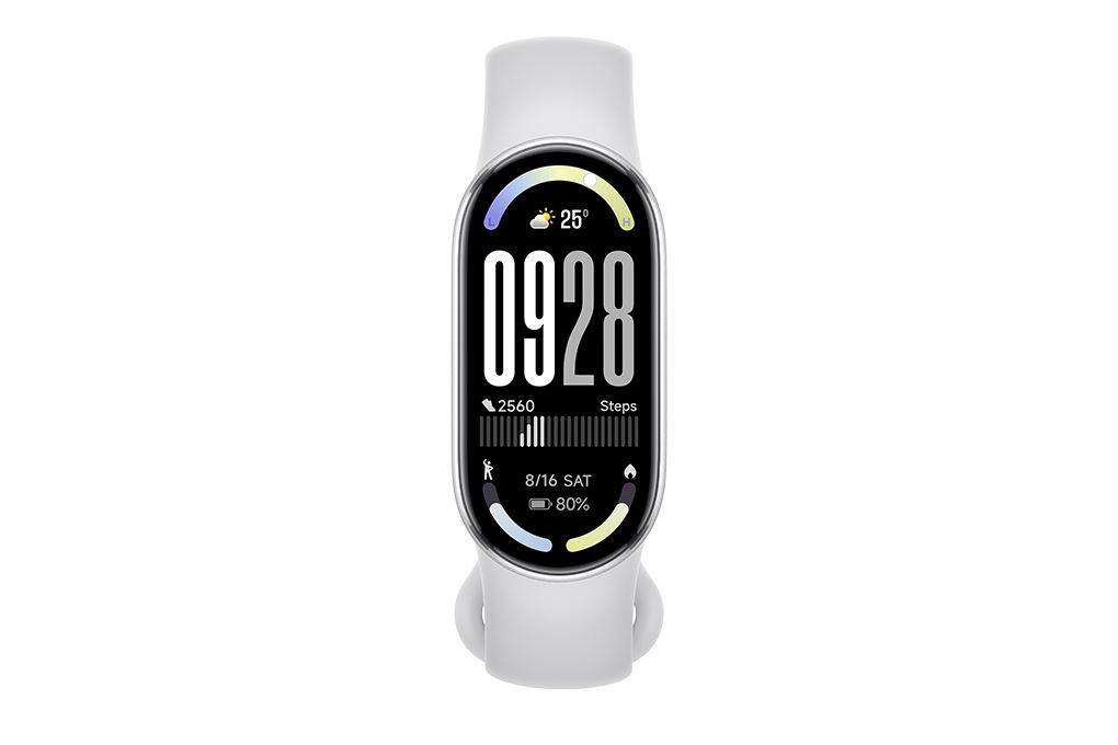 Vòng đeo tay thông minh Mi Band 10 viền nhôm Màu Bạc