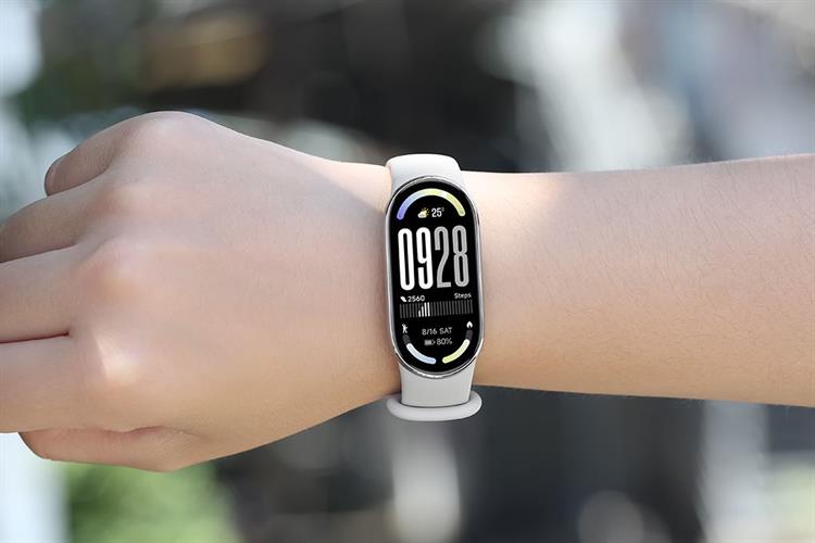 Vòng đeo tay thông minh Mi Band 10 viền nhôm Màu Bạc