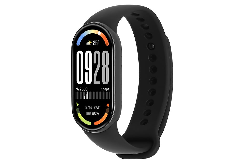 Vòng đeo tay thông minh Mi Band 10 viền nhôm Màu Đen