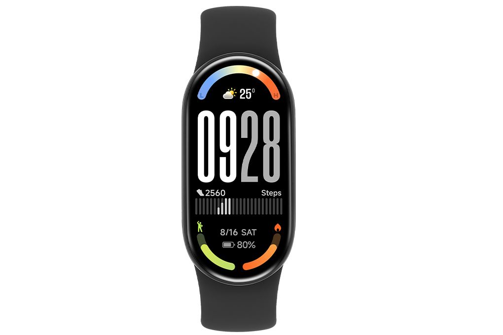 Vòng đeo tay thông minh Mi Band 10 viền nhôm Màu Đen