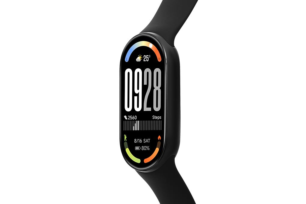 Vòng đeo tay thông minh Mi Band 10 viền nhôm Màu Đen