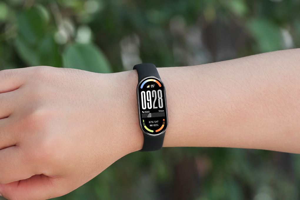 Vòng đeo tay thông minh Mi Band 10 viền nhôm Màu Đen