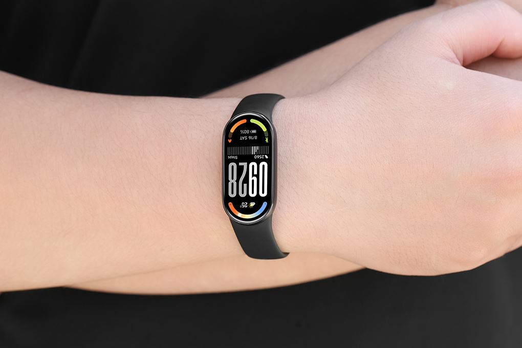 Vòng đeo tay thông minh Mi Band 10 viền nhôm Màu Đen