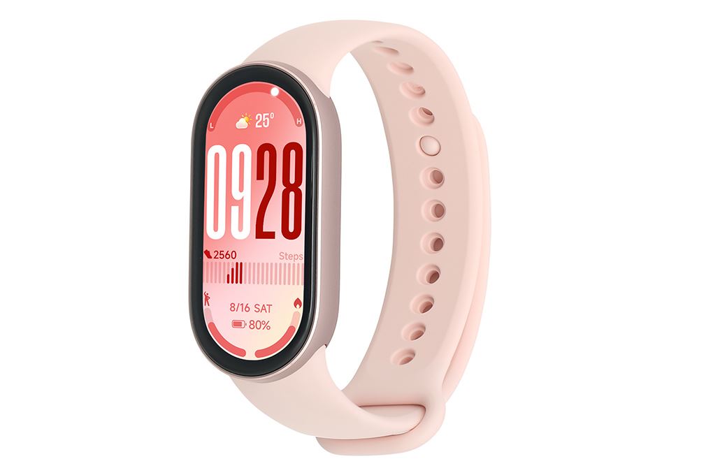 Vòng đeo tay thông minh Mi Band 10 viền nhôm Hồng