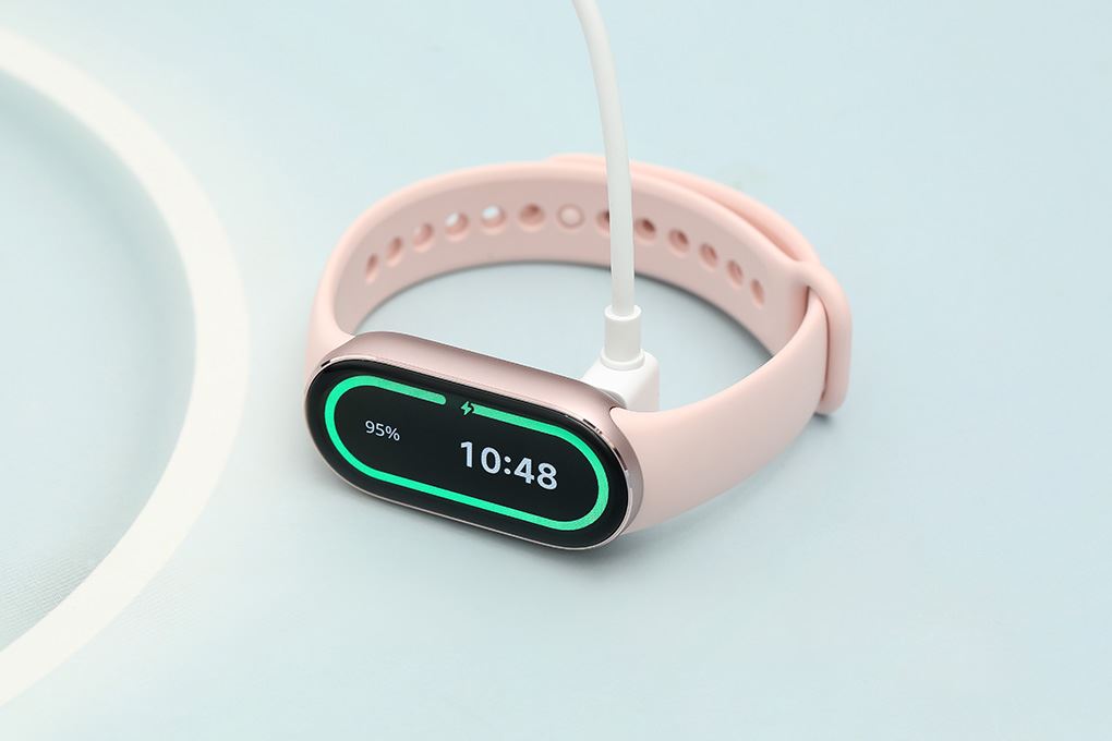 Vòng đeo tay thông minh Mi Band 10 viền nhôm Hồng - 8