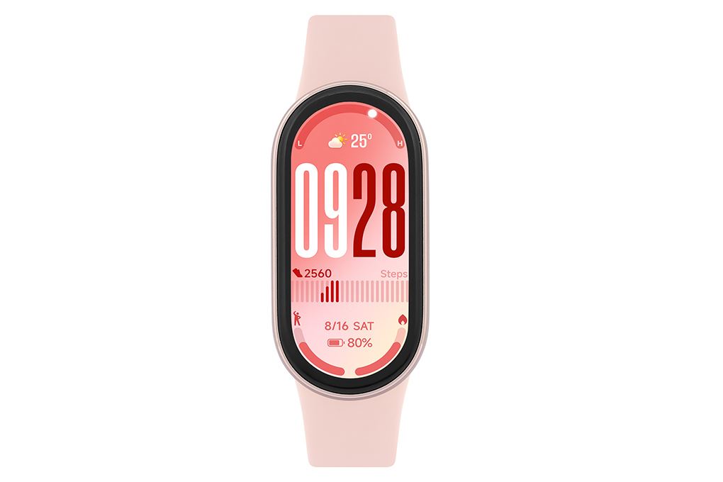 Vòng đeo tay thông minh Mi Band 10 viền nhôm Hồng - 2