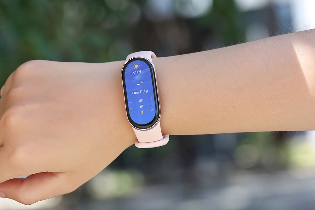 Vòng đeo tay thông minh Mi Band 10 viền nhôm Hồng - 5