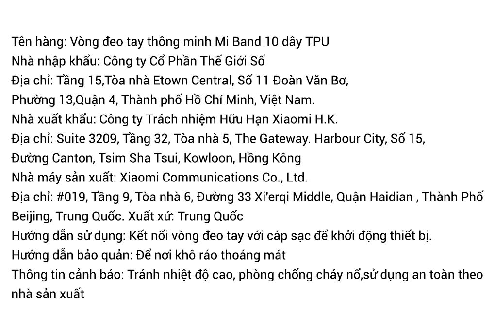 Vòng đeo tay thông minh Mi Band 10 viền nhôm Màu Đen