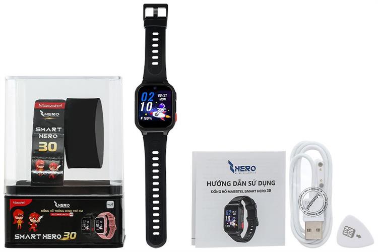 Đồng hồ định vị trẻ em Masstel Smart Hero 30 Màu Đen