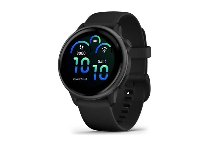 Garmin Vivoactive 6 42.2mm dây silicone Màu Đen