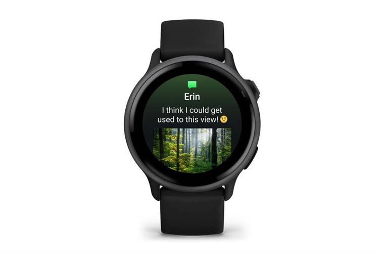 Garmin Vivoactive 6 42.2mm dây silicone Màu Đen