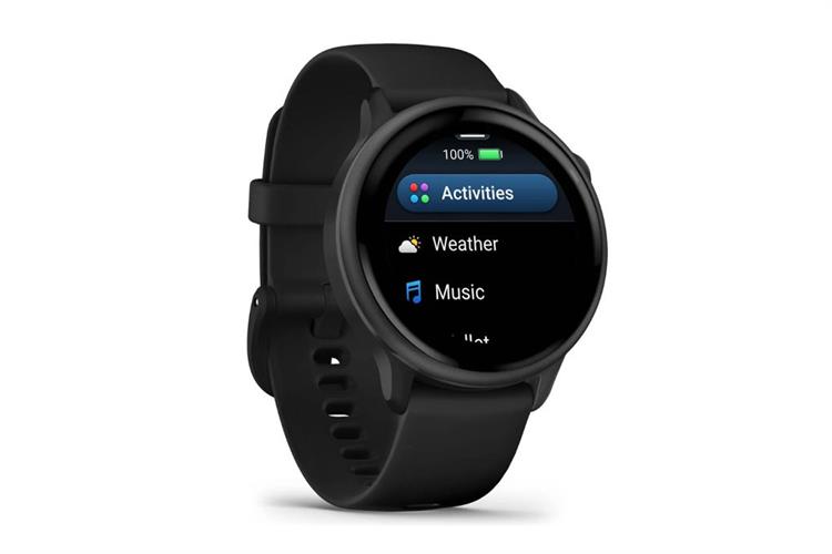 Garmin Vivoactive 6 42.2mm dây silicone Màu Đen