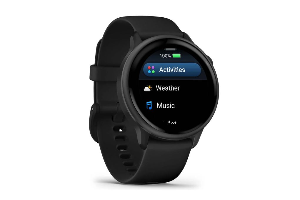 Garmin Vivoactive 6 42.2mm dây silicone Màu Đen