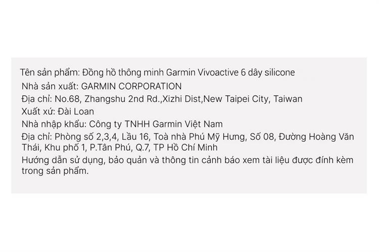 Garmin Vivoactive 6 42.2mm dây silicone Màu Xanh ngọc