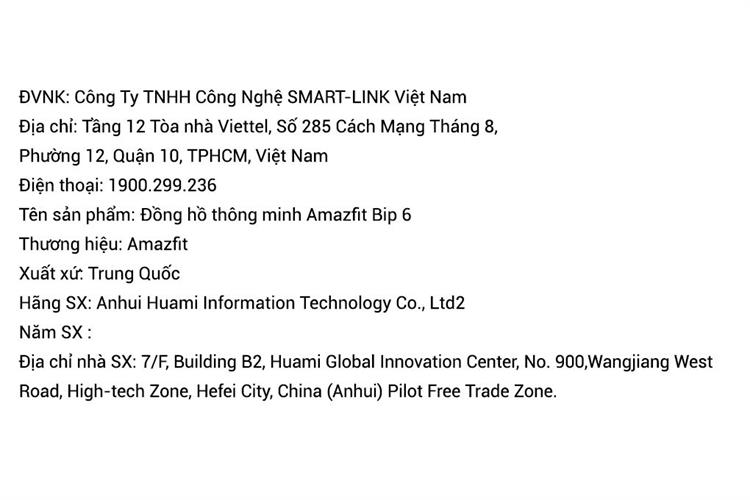 Amazfit Bip 6 46.3mm dây silicone Màu Đen