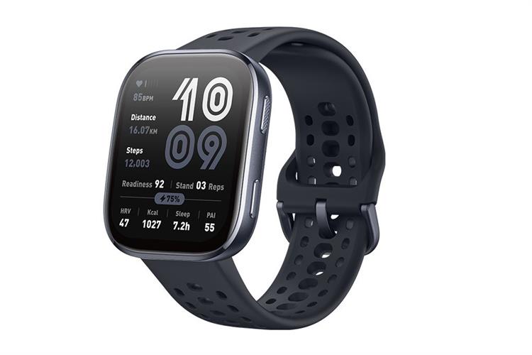 Amazfit Bip 6 46.3mm dây silicone Màu Đen