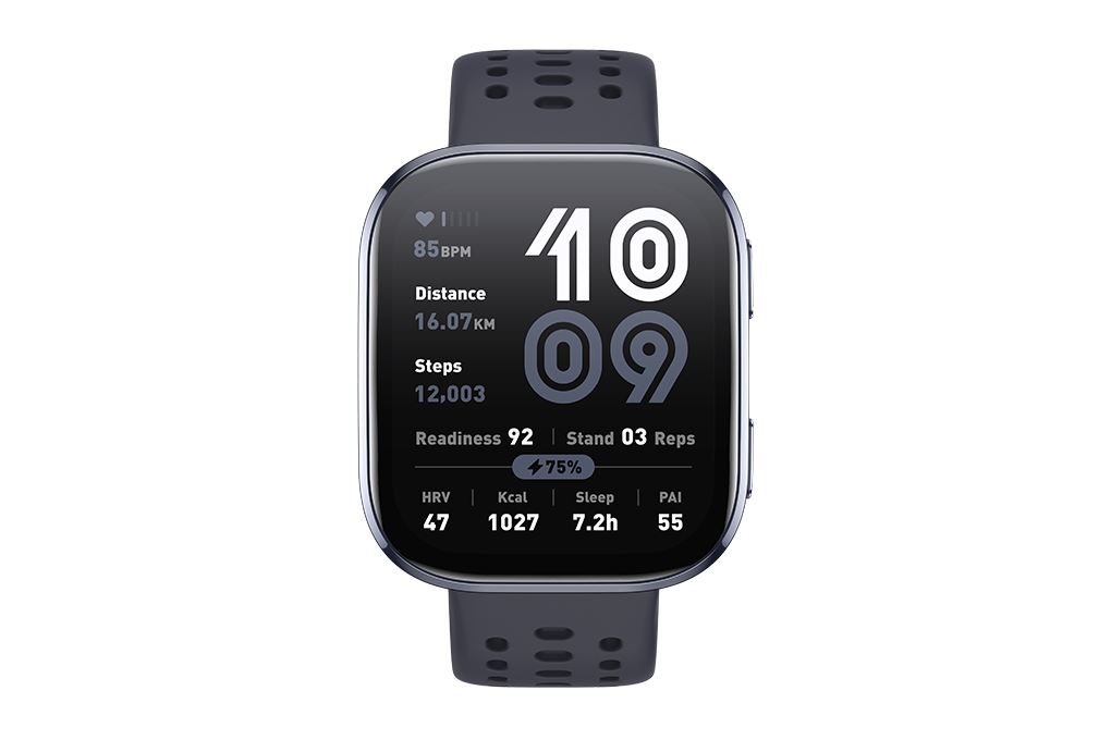 Amazfit Bip 6 46.3mm dây silicone Màu Đen