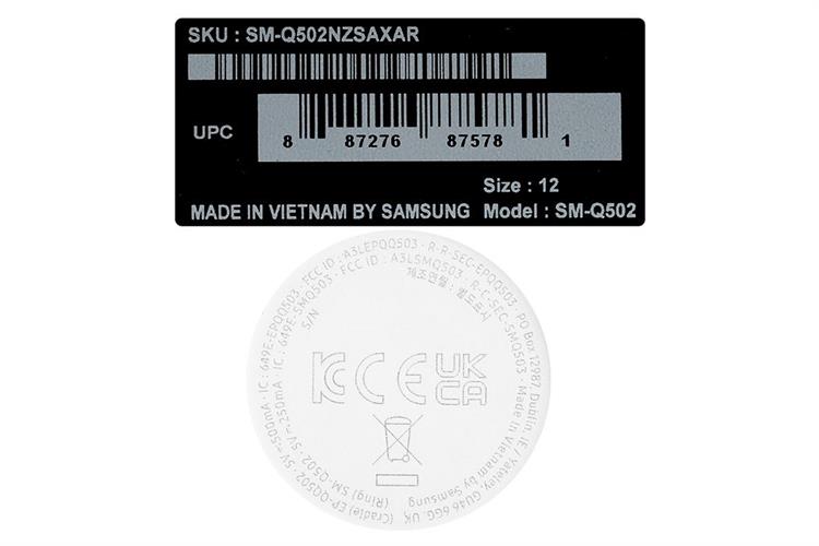 Nhẫn thông minh Samsung Galaxy Ring Size 12 Màu Bạc