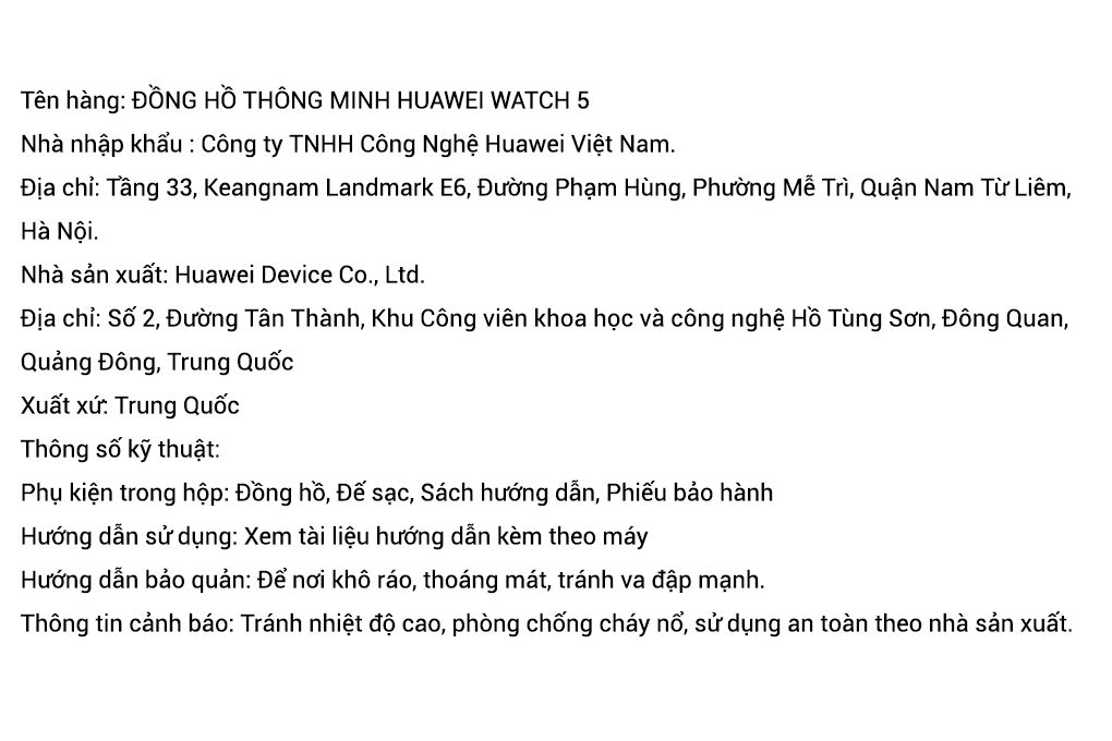 Huawei Watch 5 46mm viền thép dây cao su Màu Đen