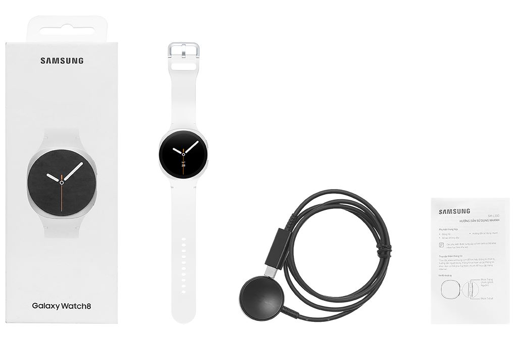 Samsung Galaxy Watch8 40mm dây silicone Màu Trắng