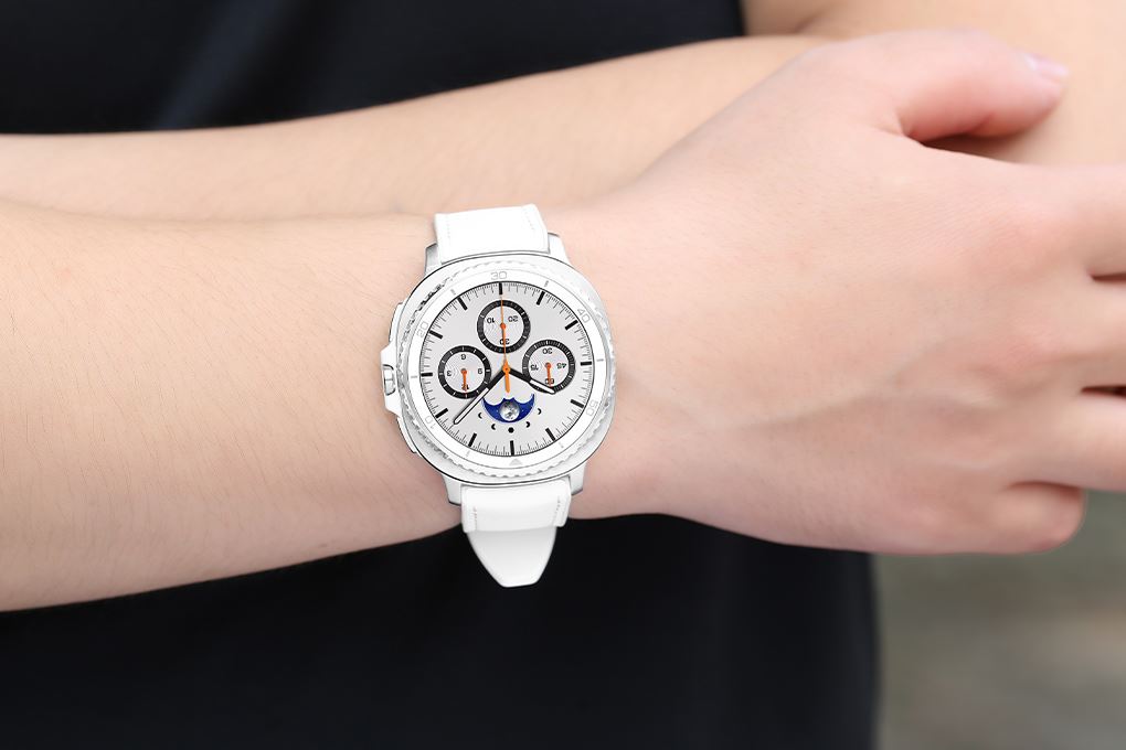 Samsung Galaxy Watch8 Classic 46mm dây da Màu Trắng