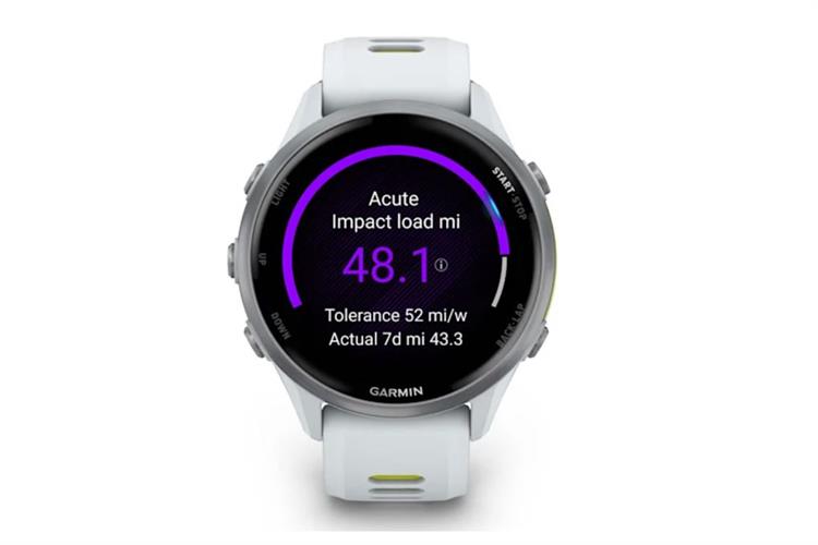 Garmin Forerunner 970 47mm dây silicone Màu Trắng - Vàng